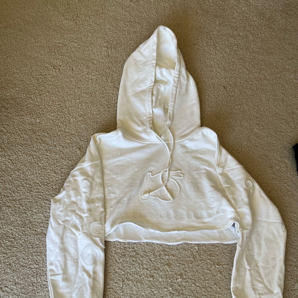 Opening ceremony cropped hoodie